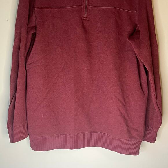 Arrow Men’s 1/4 Zip Maroon Sweater Size Large - Picture 11 of 12